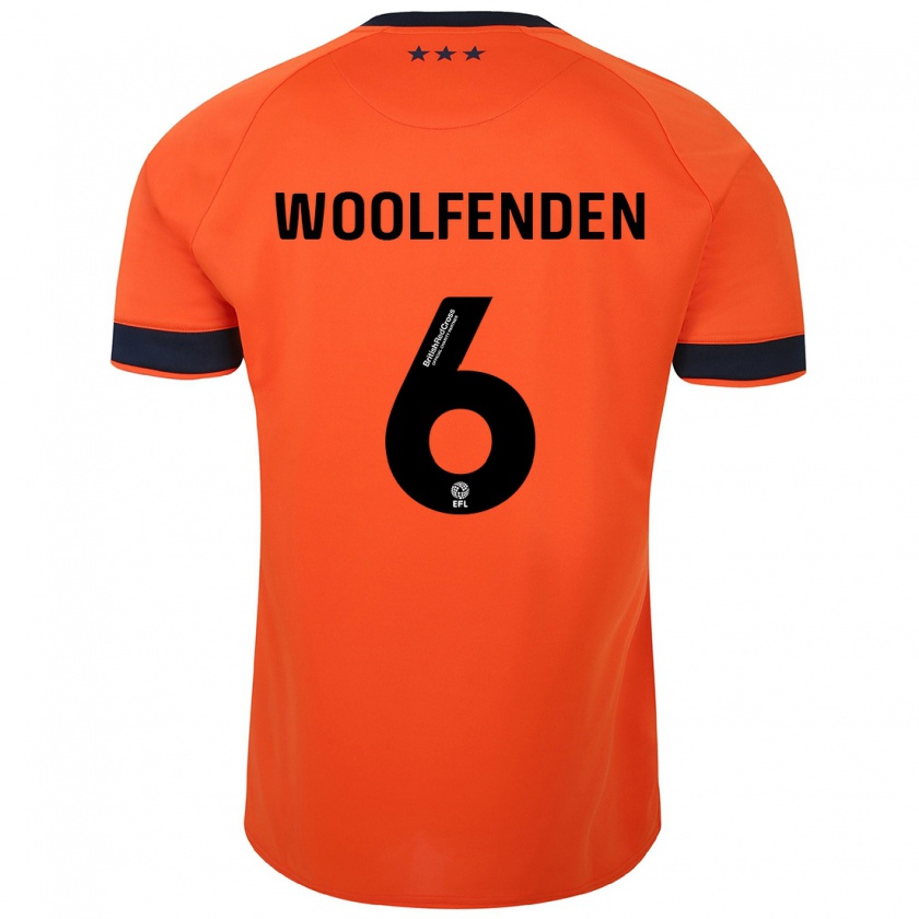 Kandiny Niño Camiseta Luke Woolfenden #6 Naranja 2ª Equipación 2023/24 La Camisa Chile