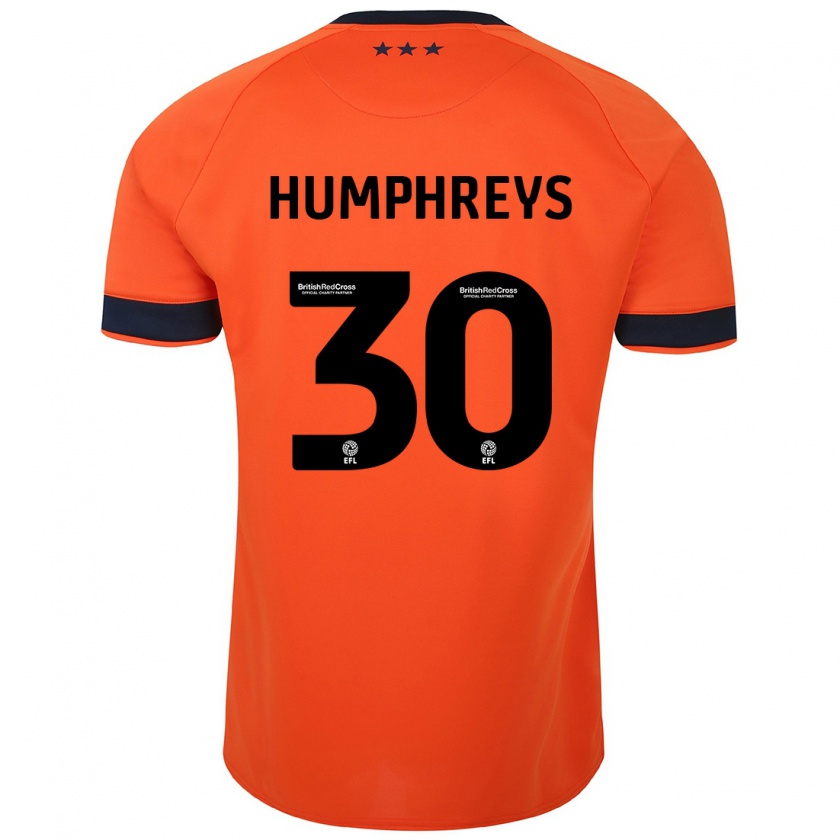 Kandiny Niño Camiseta Cameron Humphreys #30 Naranja 2ª Equipación 2023/24 La Camisa Chile