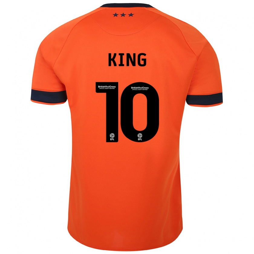 Kandiny Niño Camiseta Eloise King #10 Naranja 2ª Equipación 2023/24 La Camisa Chile