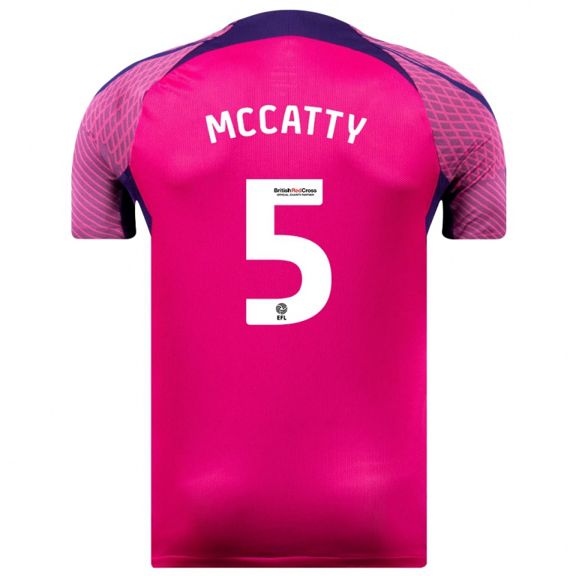 Kandiny Niño Camiseta Grace Mccatty #5 Morado 2ª Equipación 2023/24 La Camisa Chile