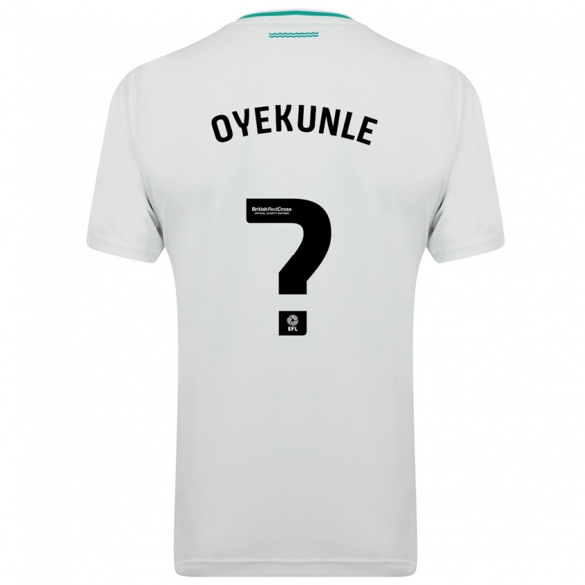 Kandiny Niño Camiseta Nicholas Oyekunle #0 Blanco 2ª Equipación 2023/24 La Camisa Chile