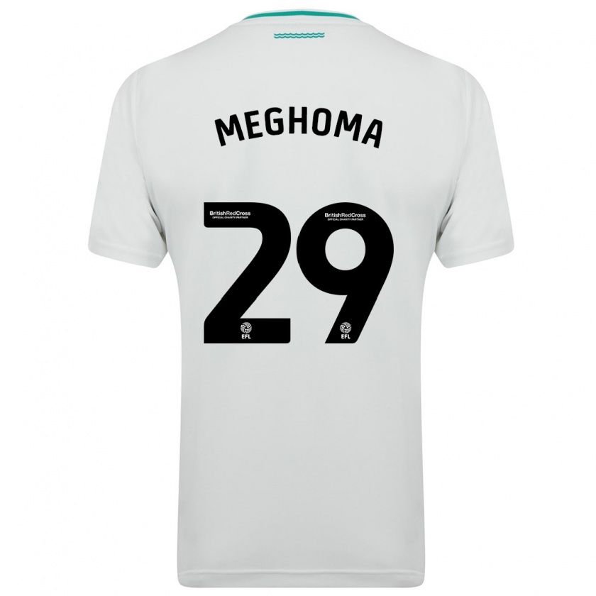 Kandiny Niño Camiseta Jayden Meghoma #29 Blanco 2ª Equipación 2023/24 La Camisa Chile