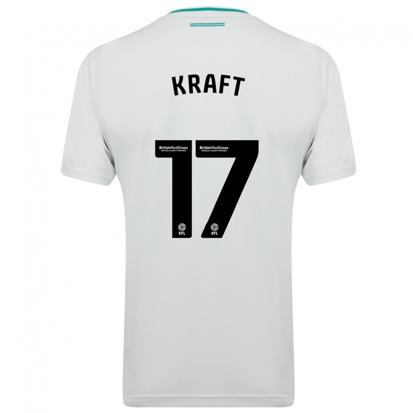 Kandiny Niño Camiseta Emily Kraft #17 Blanco 2ª Equipación 2023/24 La Camisa Chile