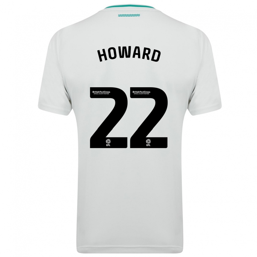 Kandiny Niño Camiseta Bethany-May Howard #22 Blanco 2ª Equipación 2023/24 La Camisa Chile