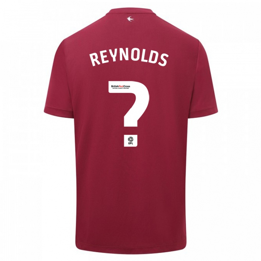 Kandiny Niño Camiseta Oliver Reynolds #0 Rojo 2ª Equipación 2023/24 La Camisa Chile