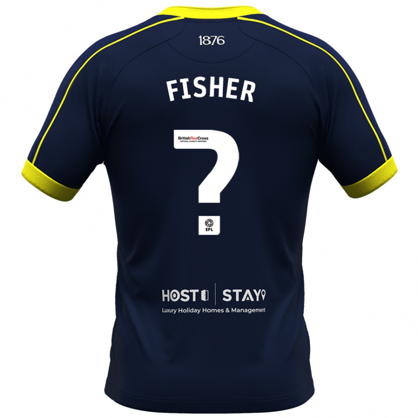 Kandiny Niño Camiseta Nathan Fisher #0 Armada 2ª Equipación 2023/24 La Camisa Chile