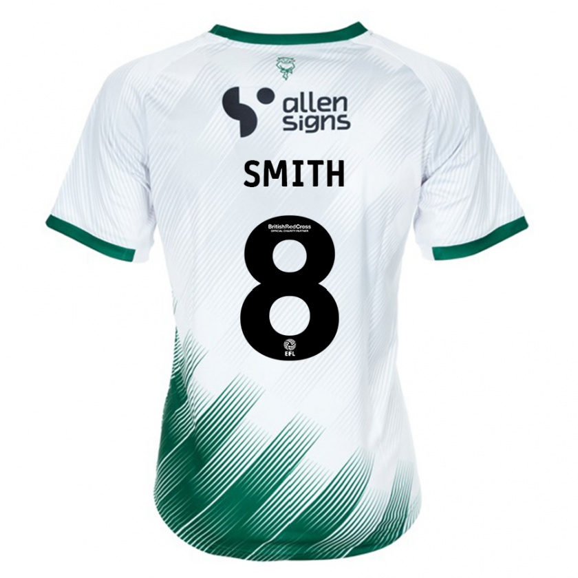 Kandiny Niño Camiseta Alistair Smith #8 Blanco 2ª Equipación 2023/24 La Camisa Chile