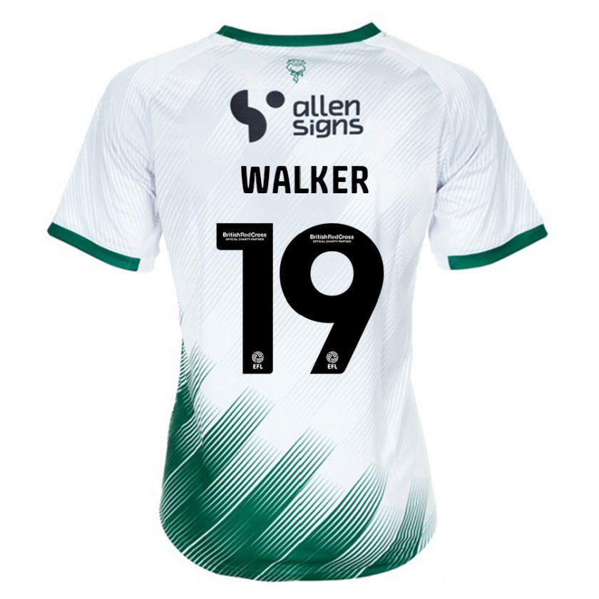 Kandiny Niño Camiseta Tyler Walker #19 Blanco 2ª Equipación 2023/24 La Camisa Chile