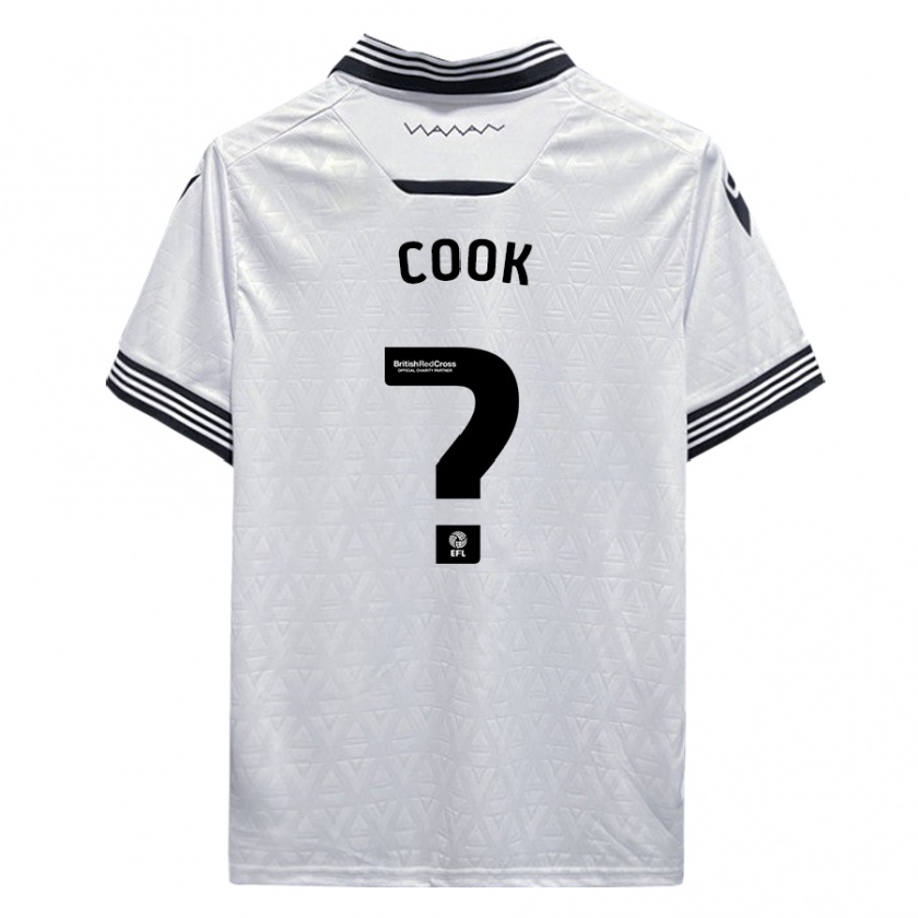 Kandiny Niño Camiseta Luke Cook #0 Blanco 2ª Equipación 2023/24 La Camisa Chile