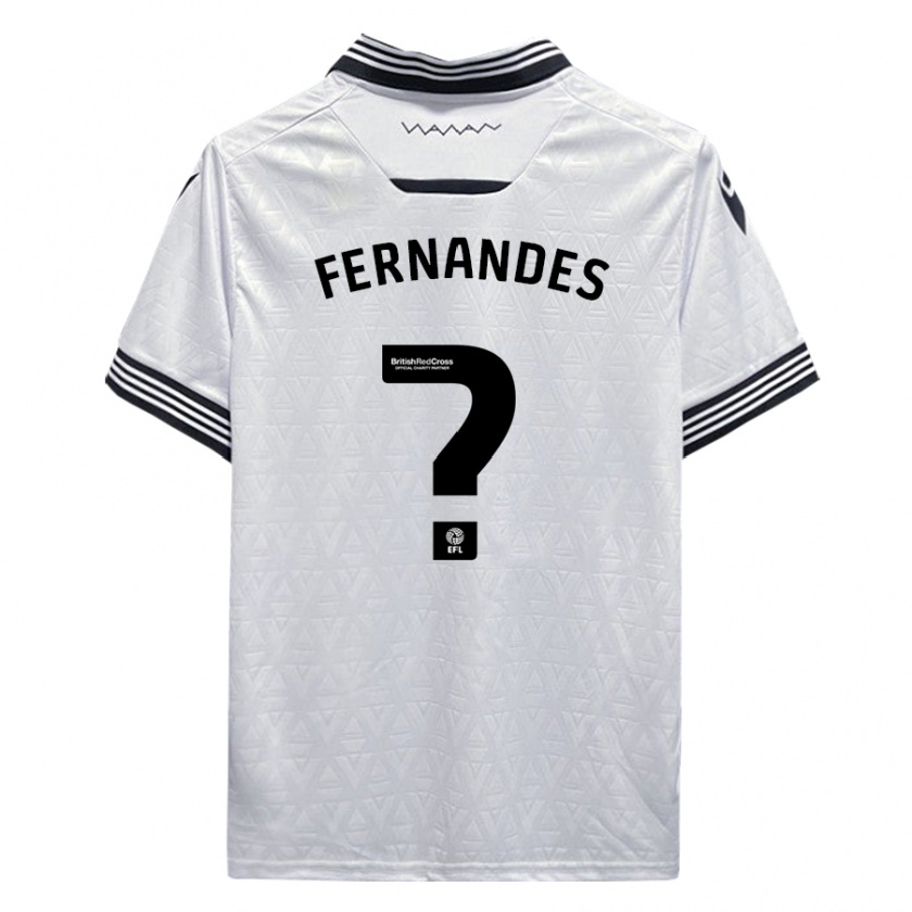 Kandiny Niño Camiseta Bruno Fernandes #0 Blanco 2ª Equipación 2023/24 La Camisa Chile