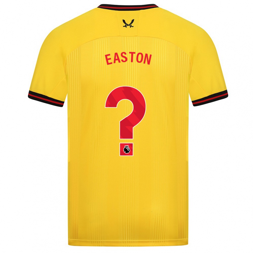 Kandiny Niño Camiseta Evan Easton #0 Amarillo 2ª Equipación 2023/24 La Camisa Chile