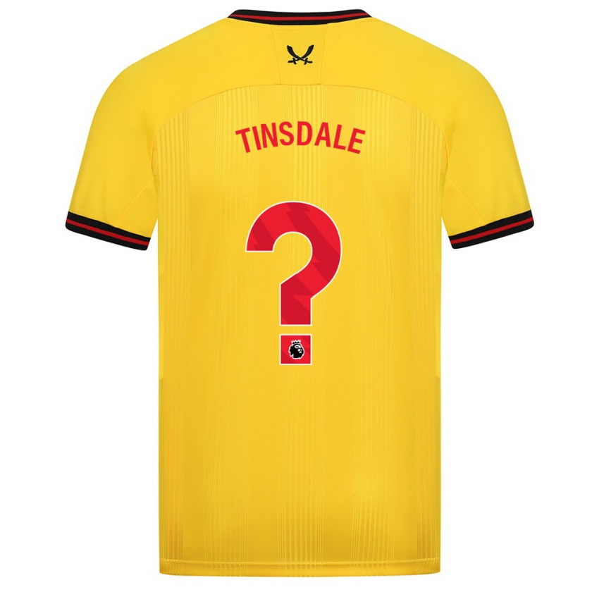 Kandiny Niño Camiseta Jay Tinsdale #0 Amarillo 2ª Equipación 2023/24 La Camisa Chile