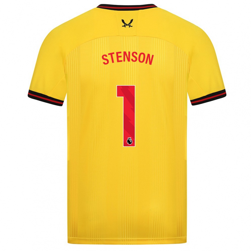 Kandiny Niño Camiseta Fran Stenson #1 Amarillo 2ª Equipación 2023/24 La Camisa Chile