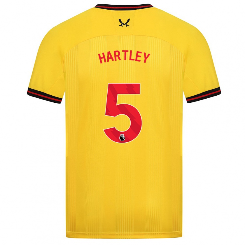 Kandiny Niño Camiseta Naomi Hartley #5 Amarillo 2ª Equipación 2023/24 La Camisa Chile