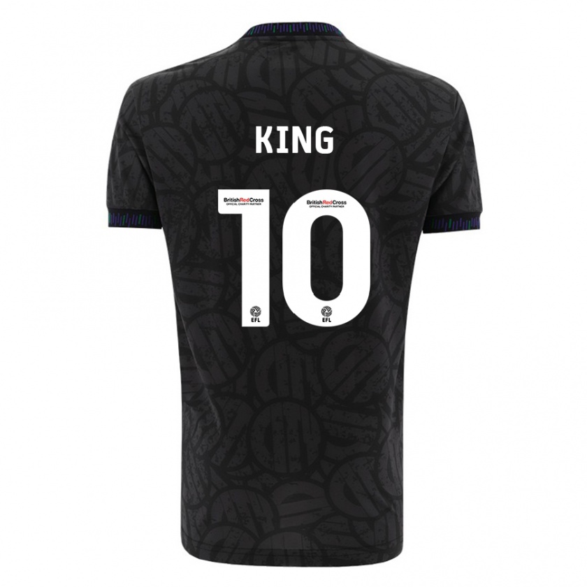 Kandiny Niño Camiseta Andy King #10 Negro 2ª Equipación 2023/24 La Camisa Chile