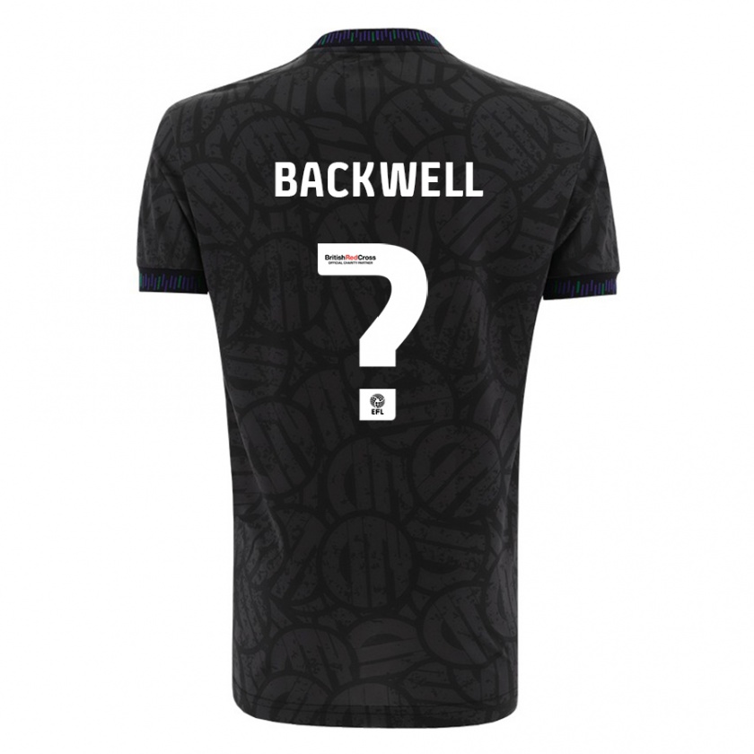 Kandiny Niño Camiseta Tommy Backwell #0 Negro 2ª Equipación 2023/24 La Camisa Chile