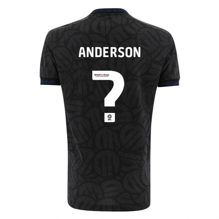 Kandiny Niño Camiseta Taine Anderson #0 Negro 2ª Equipación 2023/24 La Camisa Chile