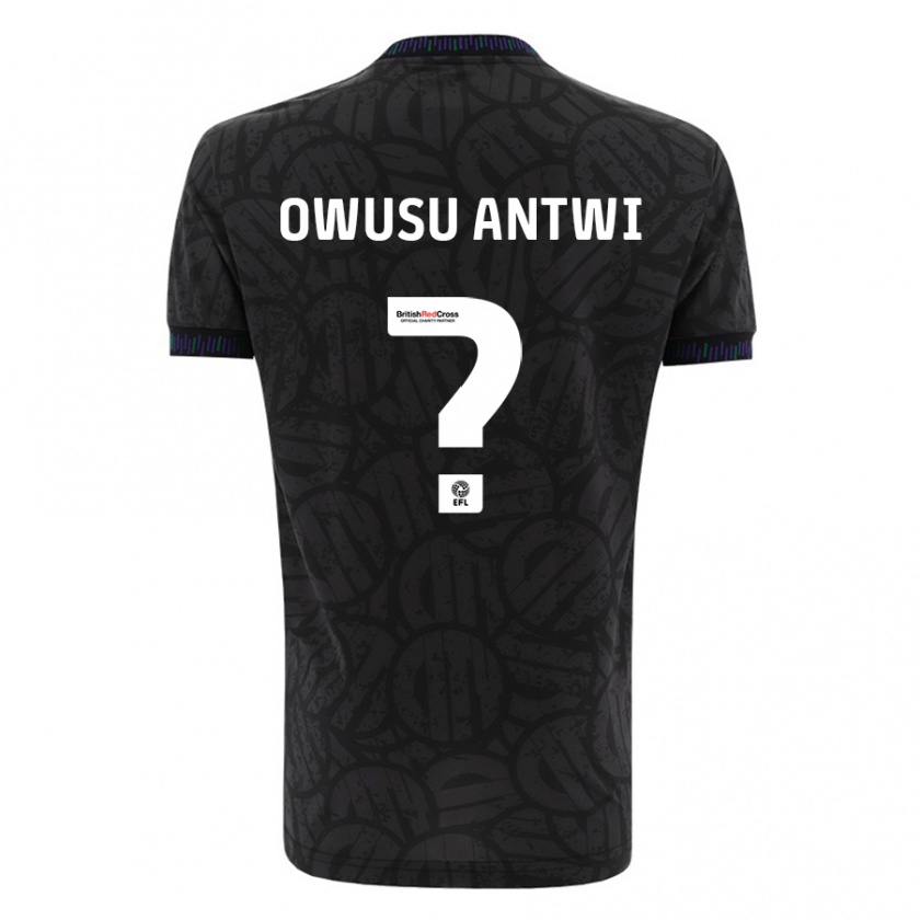 Kandiny Niño Camiseta Filbert Owusu-Antwi #0 Negro 2ª Equipación 2023/24 La Camisa Chile