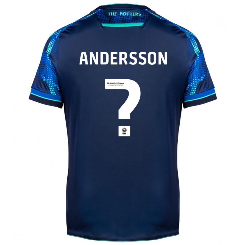 Kandiny Niño Camiseta Edwin Andersson #0 Armada 2ª Equipación 2023/24 La Camisa Chile