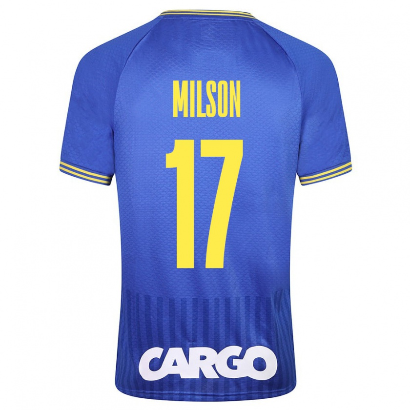 Kandiny Niño Camiseta Milson #17 Azul 2ª Equipación 2023/24 La Camisa Chile