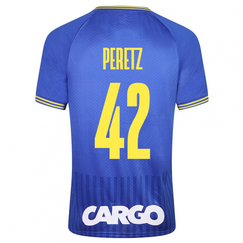 Kandiny Niño Camiseta Dor Peretz #42 Azul 2ª Equipación 2023/24 La Camisa Chile