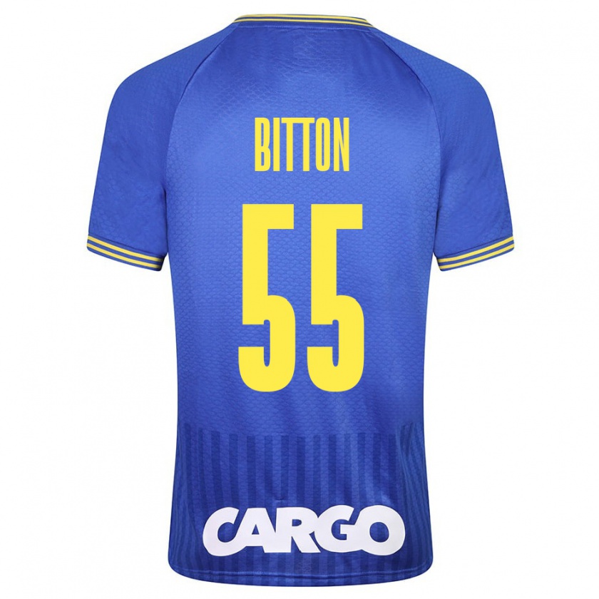 Kandiny Niño Camiseta Nir Bitton #55 Azul 2ª Equipación 2023/24 La Camisa Chile