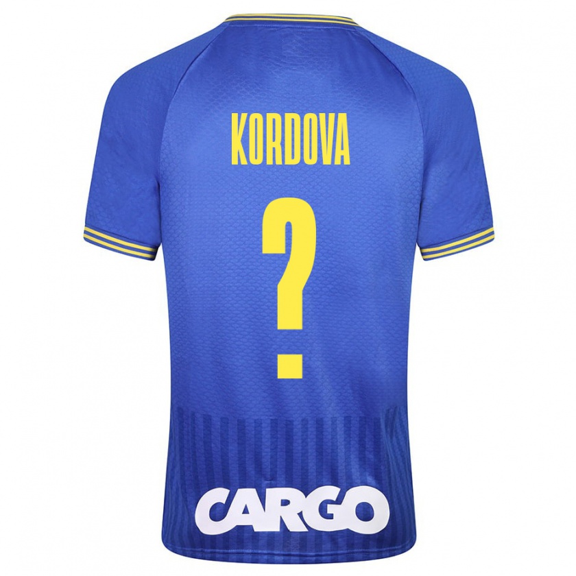 Kandiny Niño Camiseta Adir Kordova #0 Azul 2ª Equipación 2023/24 La Camisa Chile