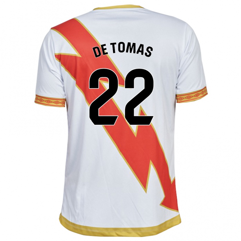 Kandiny Hombre Camiseta Raúl De Tomás #22 Blanco 1ª Equipación 2023/24 La Camisa Chile