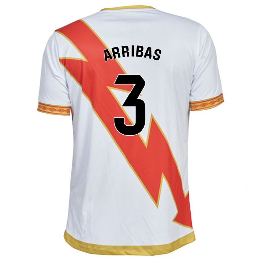 Kandiny Hombre Camiseta Sergio Arribas #3 Blanco 1ª Equipación 2023/24 La Camisa Chile