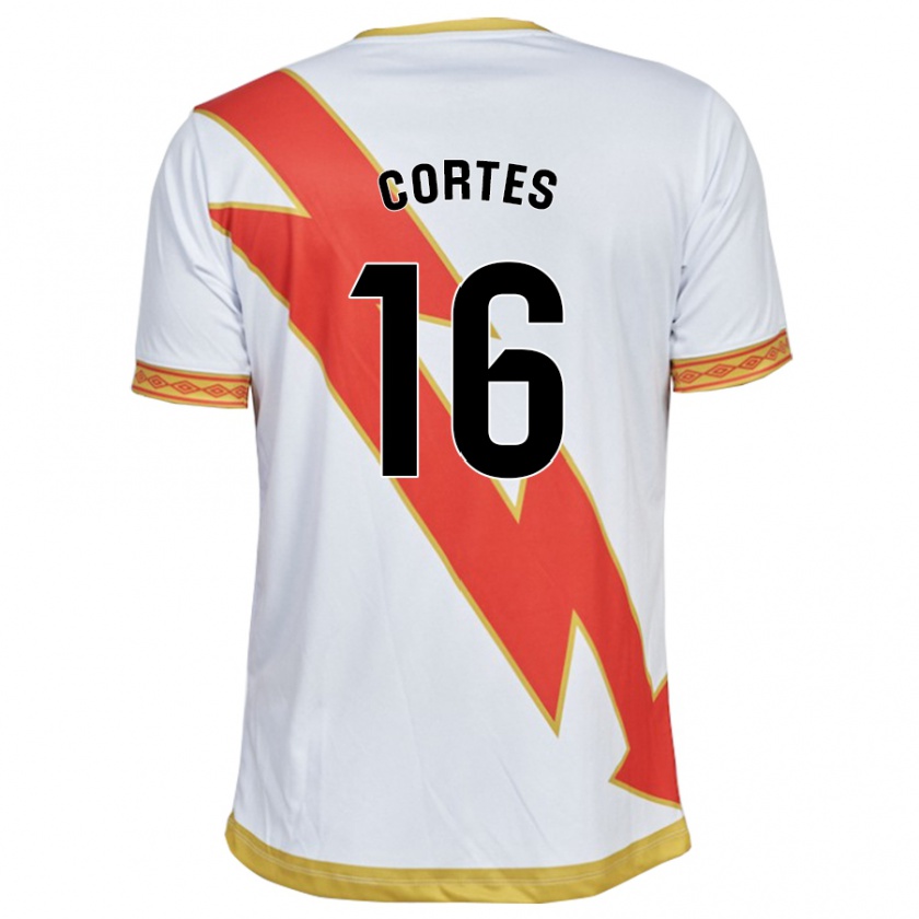 Kandiny Hombre Camiseta José Cortés #16 Blanco 1ª Equipación 2023/24 La Camisa Chile