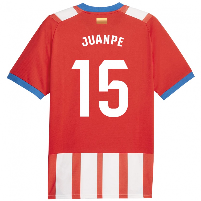 Kandiny Hombre Camiseta Juanpe #15 Rojo Blanco 1ª Equipación 2023/24 La Camisa Chile