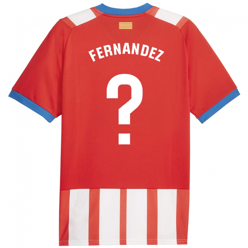 Kandiny Hombre Camiseta Marc Fernández #0 Rojo Blanco 1ª Equipación 2023/24 La Camisa Chile