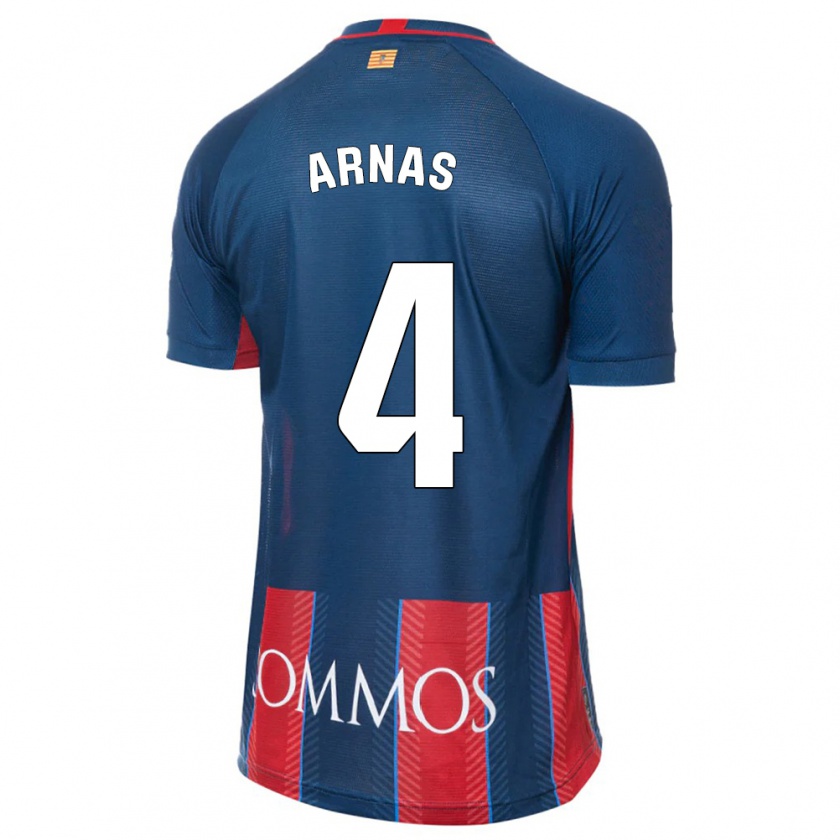 Kandiny Hombre Camiseta Iris Arnas #4 Armada 1ª Equipación 2023/24 La Camisa Chile