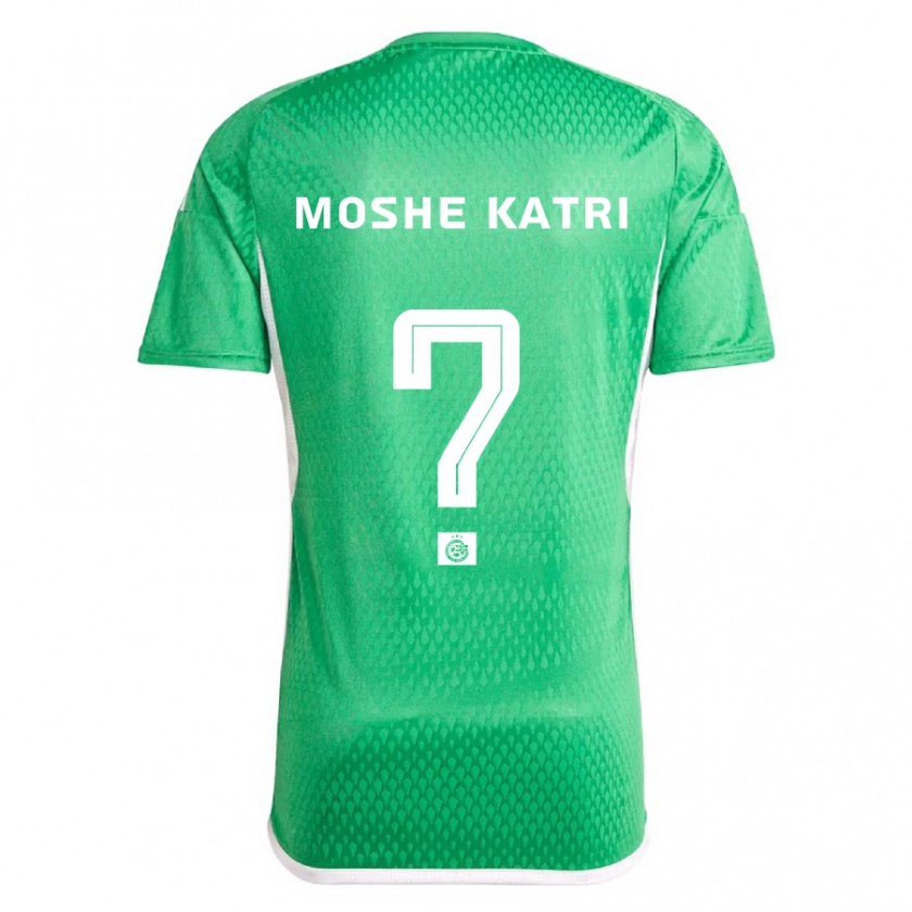 Kandiny Hombre Camiseta Roy Moshe Katri #0 Blanco Azul 1ª Equipación 2023/24 La Camisa Chile