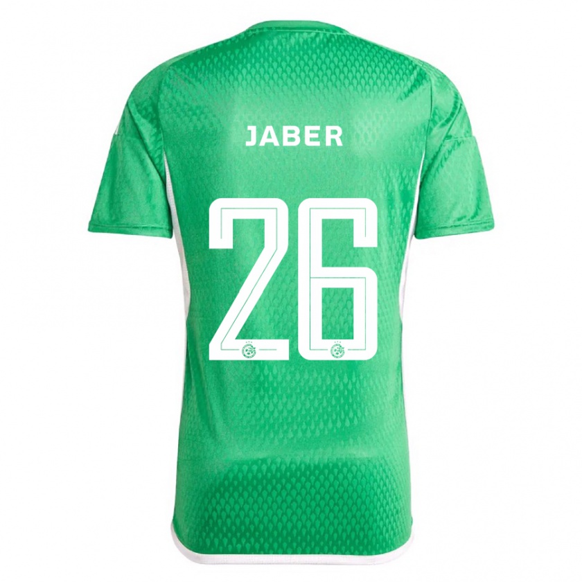 Kandiny Hombre Camiseta Mahmoud Jaber #26 Blanco Azul 1ª Equipación 2023/24 La Camisa Chile