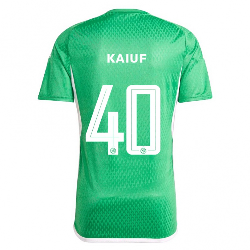 Kandiny Hombre Camiseta Sharif Kaiuf #40 Blanco Azul 1ª Equipación 2023/24 La Camisa Chile