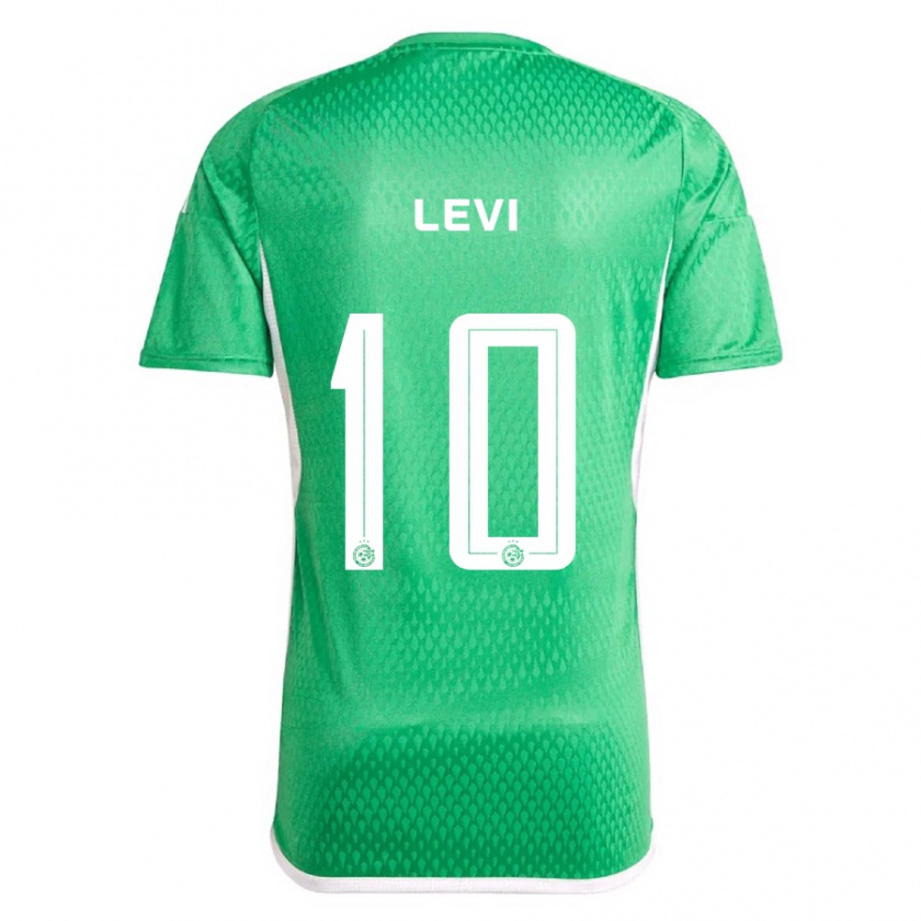 Kandiny Hombre Camiseta Yarin Levi #10 Blanco Azul 1ª Equipación 2023/24 La Camisa Chile