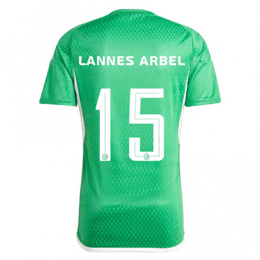 Kandiny Hombre Camiseta Tomer Lannes Arbel #15 Blanco Azul 1ª Equipación 2023/24 La Camisa Chile