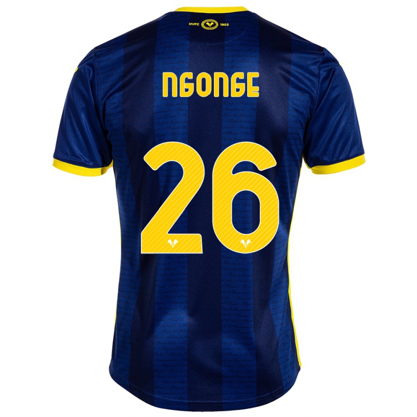 Kandiny Hombre Camiseta Cyril Ngonge #26 Armada 1ª Equipación 2023/24 La Camisa Chile