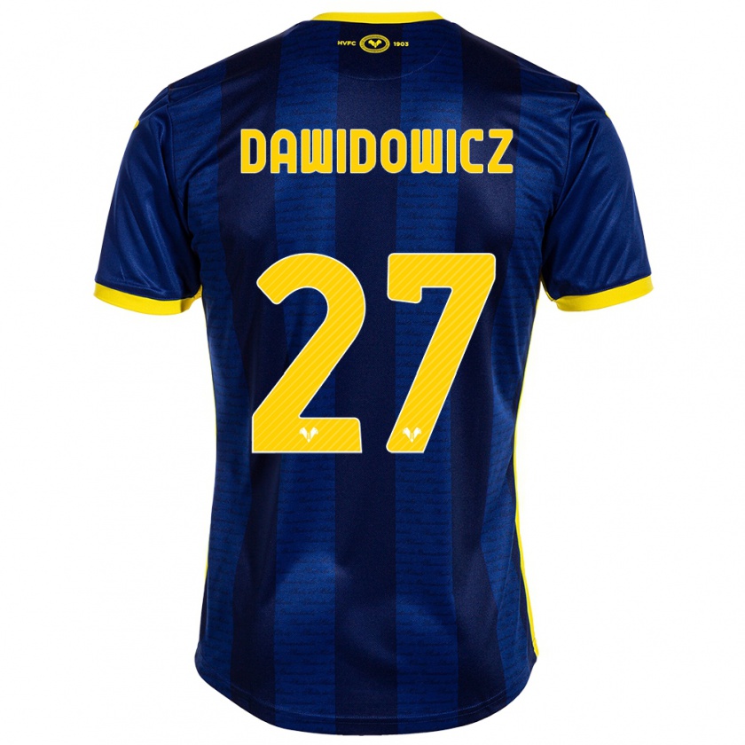 Kandiny Hombre Camiseta Pawel Dawidowicz #27 Armada 1ª Equipación 2023/24 La Camisa Chile