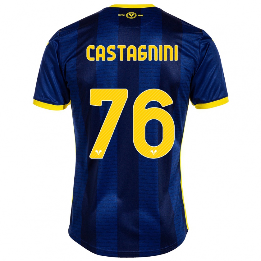 Kandiny Hombre Camiseta Mirko Castagnini #76 Armada 1ª Equipación 2023/24 La Camisa Chile