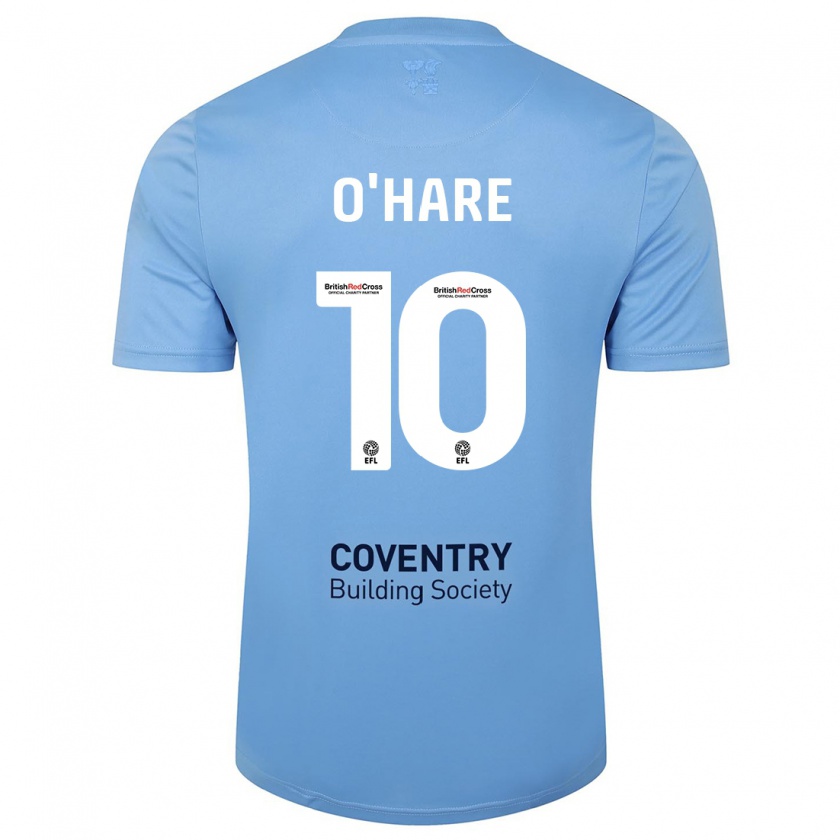 Kandiny Hombre Camiseta Callum O'hare #10 Cielo Azul 1ª Equipación 2023/24 La Camisa Chile