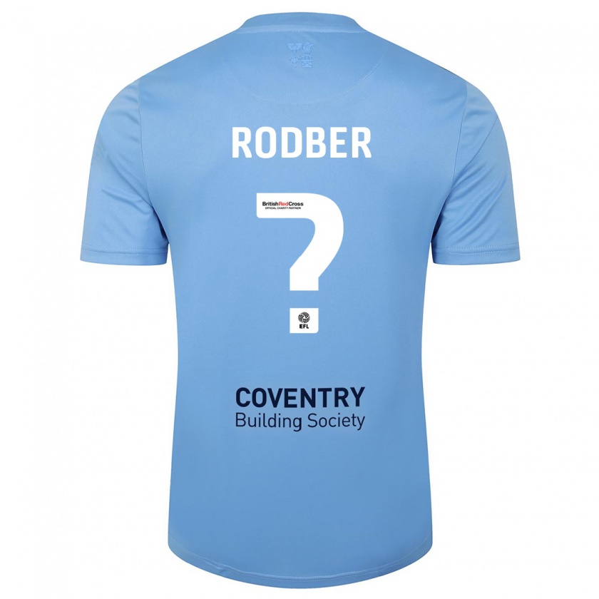 Kandiny Hombre Camiseta Samuel Rodber #0 Cielo Azul 1ª Equipación 2023/24 La Camisa Chile