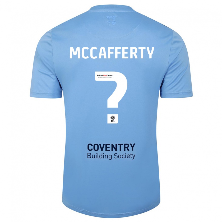 Kandiny Hombre Camiseta Lewys Mccafferty #0 Cielo Azul 1ª Equipación 2023/24 La Camisa Chile