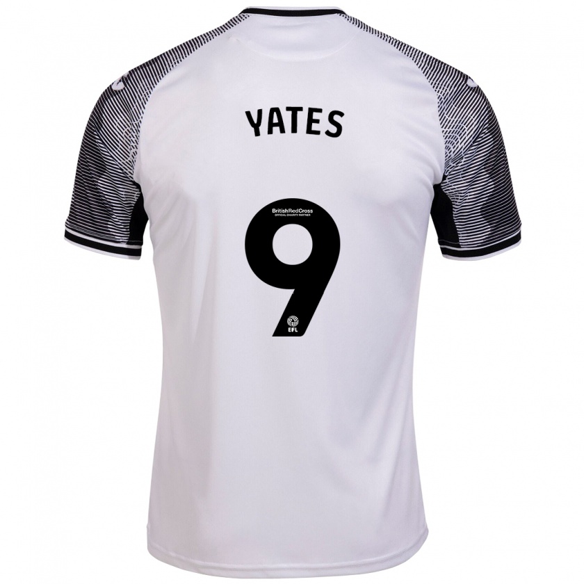 Kandiny Hombre Camiseta Jerry Yates #9 Blanco 1ª Equipación 2023/24 La Camisa Chile