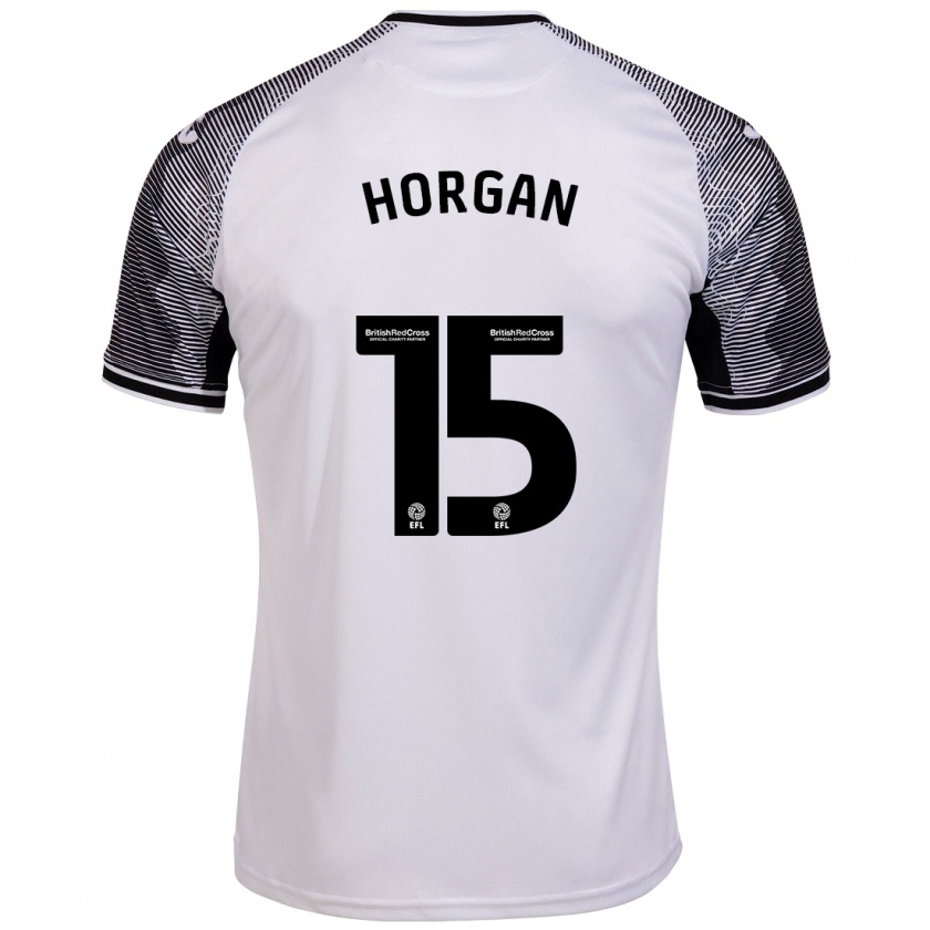 Kandiny Hombre Camiseta Gwenan Horgan #15 Blanco 1ª Equipación 2023/24 La Camisa Chile