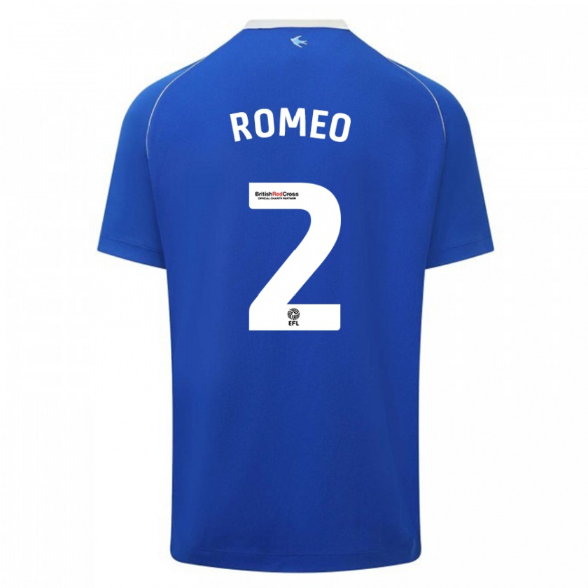 Kandiny Hombre Camiseta Mahlon Romeo #2 Azul 1ª Equipación 2023/24 La Camisa Chile