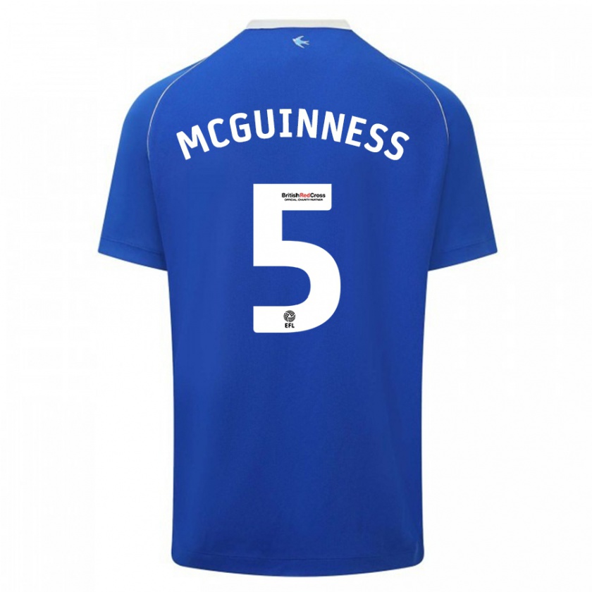 Kandiny Hombre Camiseta Mark Mcguinness #5 Azul 1ª Equipación 2023/24 La Camisa Chile