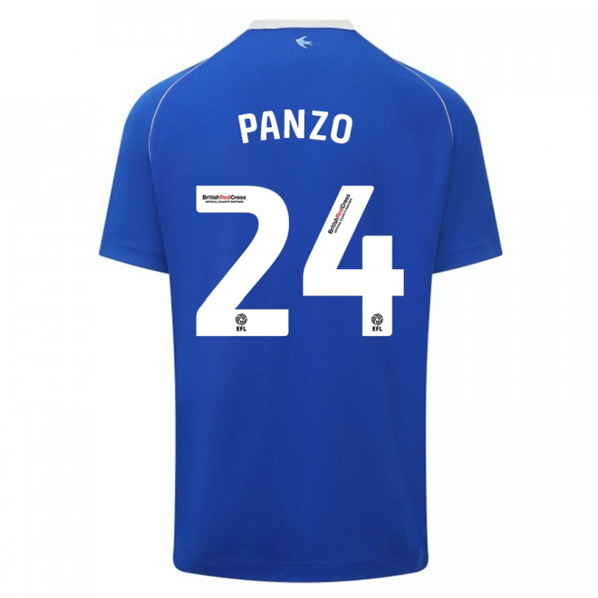 Kandiny Hombre Camiseta Jonathan Panzo #24 Azul 1ª Equipación 2023/24 La Camisa Chile