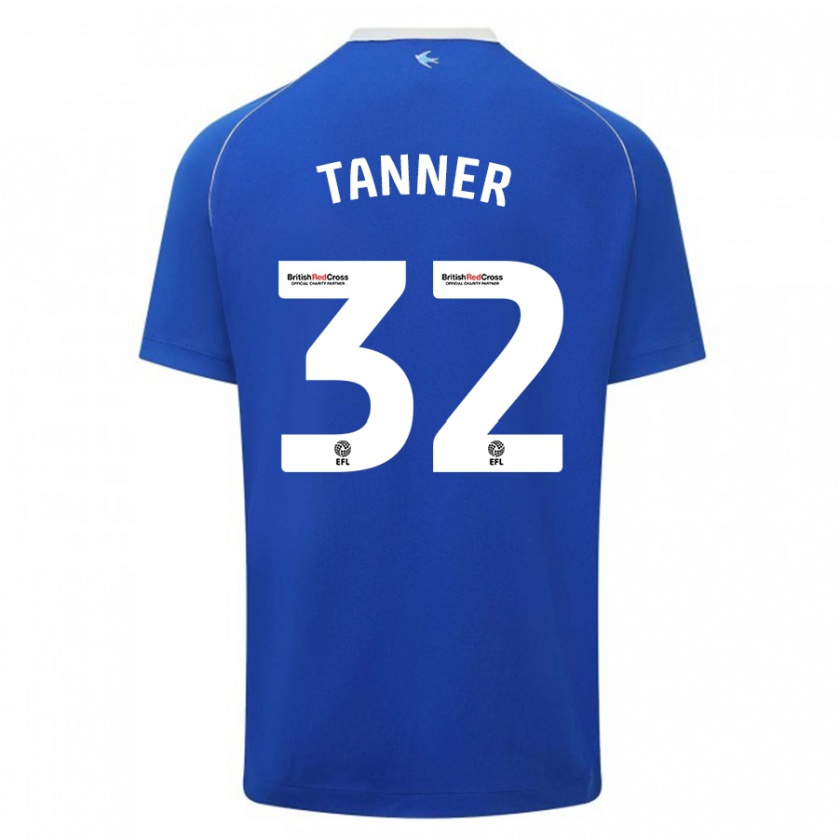 Kandiny Hombre Camiseta Ollie Tanner #32 Azul 1ª Equipación 2023/24 La Camisa Chile